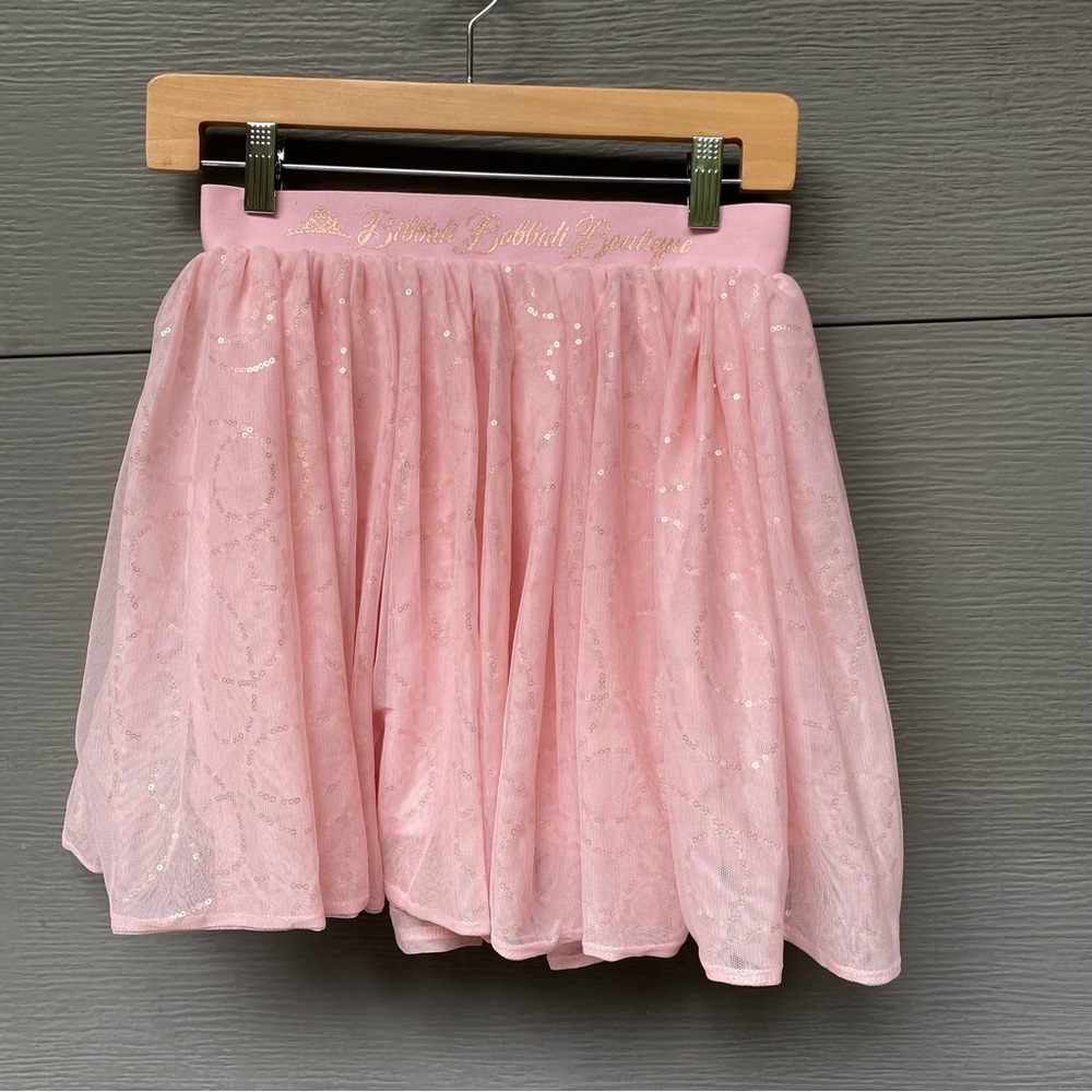 Disney Princess Bibbidi Bobbidi Boutique Pink Sequin Tulle Skirt size large